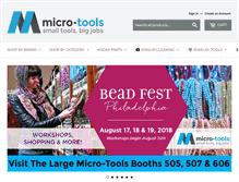 Tablet Screenshot of micro-tools.com